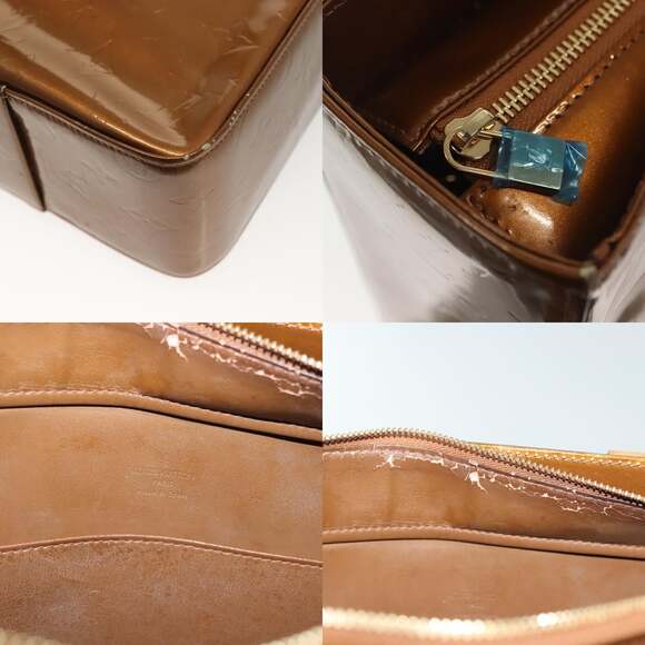 LOUIS VUITTON Monogram Vernis Columbus Tote Bag Bronze M91134 - Picture 11 of 13